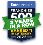 Entrepreneur Franchise 500 Ranked #1 In Category 2022 2 Years In A Row