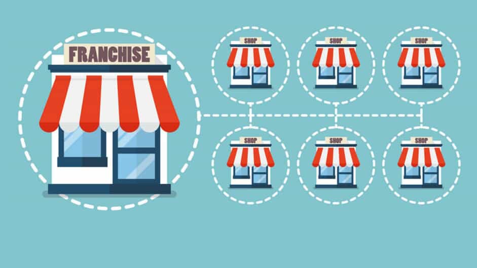 a cartoon image of stores